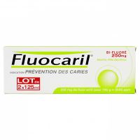 Dentifrice bi-fluoré pate menthe 2x125ml