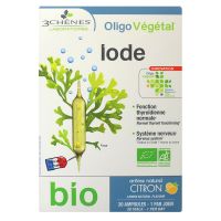 OligoVégétal iode bio arôme citron 20 ampoules