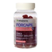 Forcapil Croissance pousse brillante cheveux ongles 60 gummies