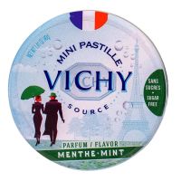 Mini pastilles Vichy menthe sans sucre 40g