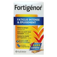 Fortigenor fatigue intense et épuisement sans caféine 60 comprimés