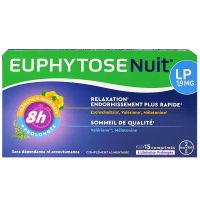 Euphytose nuit relaxation endormissement rapide 15 comprimés