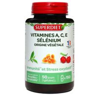 Vitamines A, C, E et sélénium 150 gélules