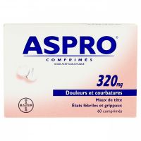 Aspro 320mg 60 comprimés à avaler