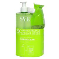 Sebiaclear gel moussant sans savon 400ml + eco recharge 400ml
