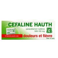 Cefaline Hauth au paracétamol poudre orale 10 sachets