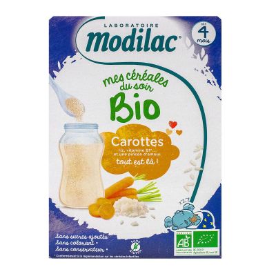 Mes Cereales Du Soir Bio Des 4 Mois Carottes 250g Mes Cereales Du Soir Bio Des 4 Mois Carottes 250g
