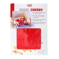Cherry coussin rouge noyaux de cerise 24 x 26 cm