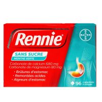 Rennie menthe verte 96 comprimés sans sucre