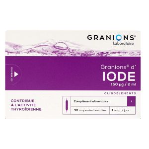 Granions d'iode 30 ampoules
