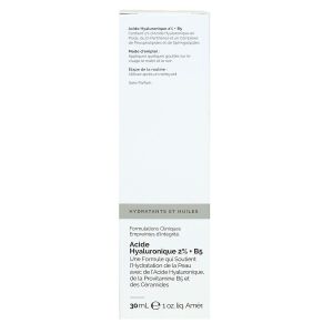 Acide hyaluronique 2% + B5 hydratation de la peau 30ml