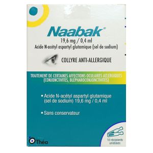 Naabak collyre anti-allergique 10 unidoses