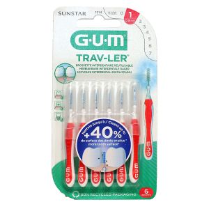 4 brossettes interdentaires Trav-ler - 0.8 mm n°1314