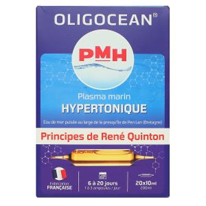 Oligocean Plasma marin hypertonique 20 ampoules