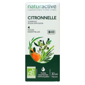 Complex Diffusion citronnelle bio 4 huiles essentielles 30ml