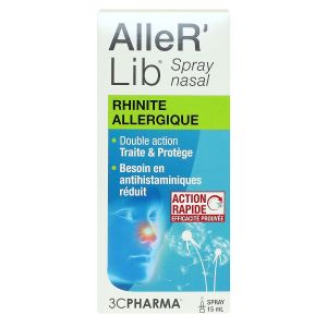 AlleR Lib spray nasal rhinite allergique 125 pulverisations 15ml