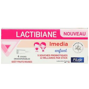 Lactibiane Imedia enfants fruits rouges 4 sticks orodispersibles