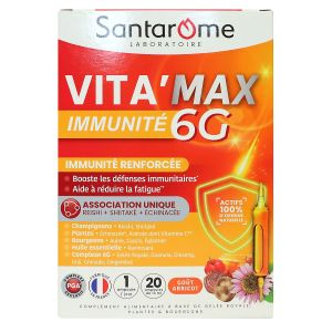 Vita'Max Immunité 6G 20 ampoules