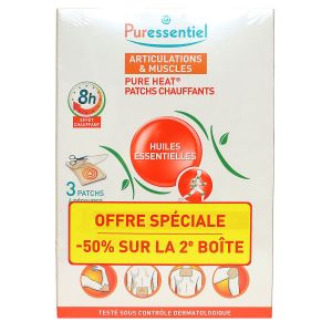 Articulations et muscles 2 x 3 patchs chauffants