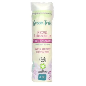 80 disques à démaquiller 100% coton bio