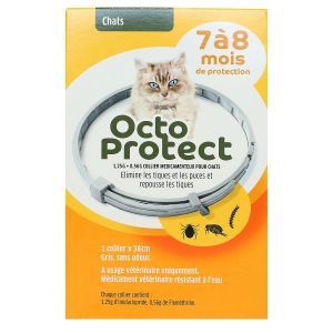 Octo Protect 7-8 mois 1 collier 38cm pour chats