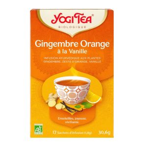 Gingembre orange infusion à la vanille bio 17 sachets