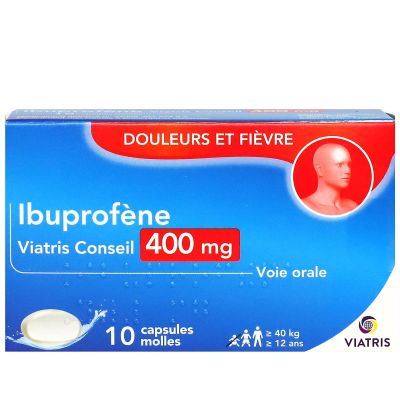 Ibuprofene 400mg 10 capsules molles