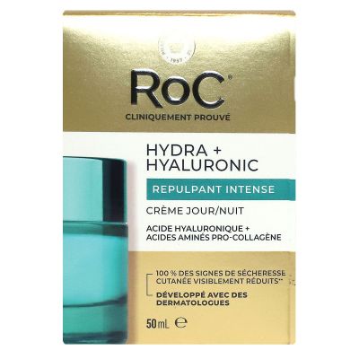 Hydra+ Hyaluronic creme jour nuit repulpante intense peau sèche 50ml
