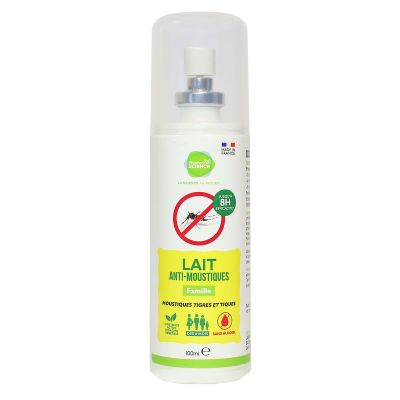 Lait anti-moustiques tigres et tiques famille 100ml