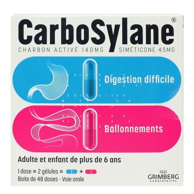 Carbosylane ballonnements gélules 48 doses