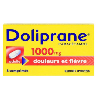 Doliprane 1000mg 8 comprimés