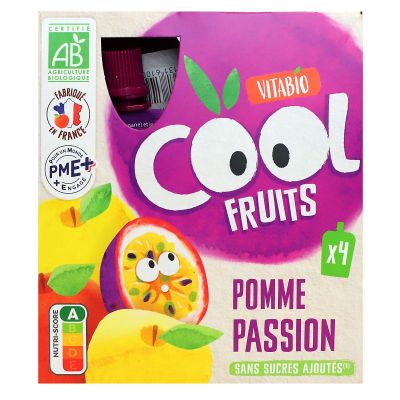Cool Fruits pomme de Provence passion 4x90g