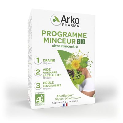 Arkofluides minceur 30 ampoules