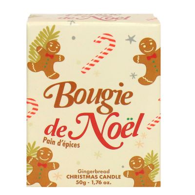 Bougie de Noël pain d'épices 50g