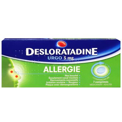 Allergie Desloratadine 5mg 7 comprimés