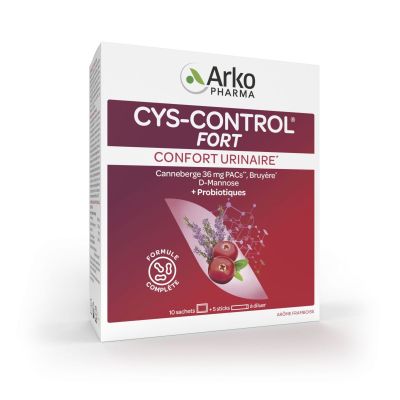 Cys-Control fort confort urinaire 10 sachets + 5 sticks