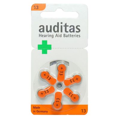 6 piles auditives zinc air n°13