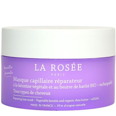 Masque capillaire réparateur kératine végétale beurre karité 200g