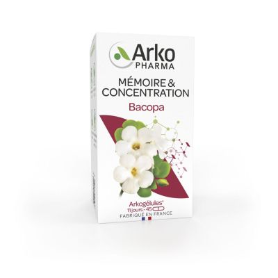 Arkogélules bacopa mémoire 45 gélules