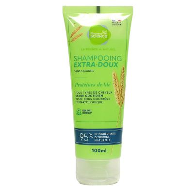 Shampoing extra-doux sans silicone protéine de blé 100ml