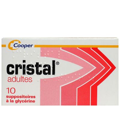Cristal adulte 10 suppositoire glycérine