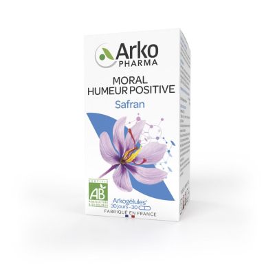 Arkogélules Safran moral humeur positive 30 gélules