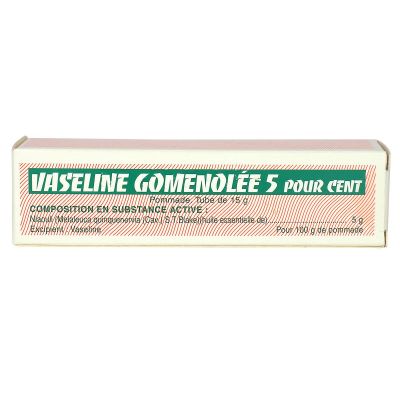Vaseline Gomenolée 5% pommage 15g