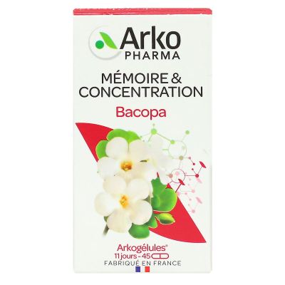 Arkogélules bacopa mémoire 45 gélules