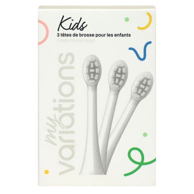 Kids 3 brossettes de rechange brosse à dents électrique