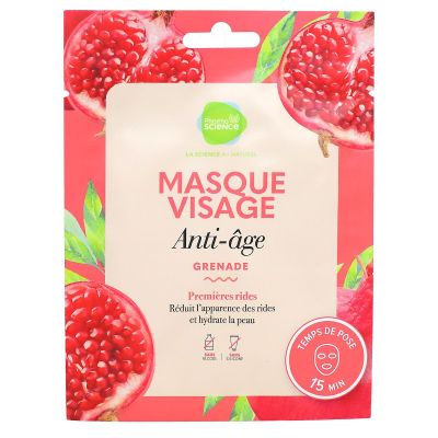 Masque visage anti-âge grenade premières rides
