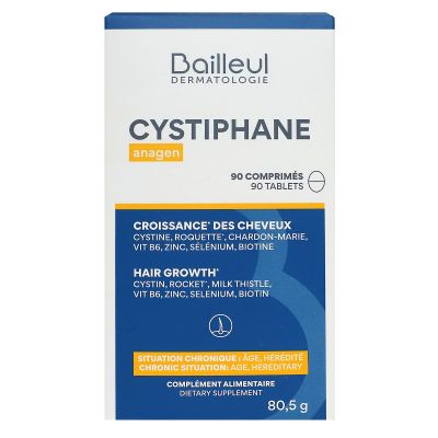 Cystiphane Anagen croissance des cheveux 90 comprimés