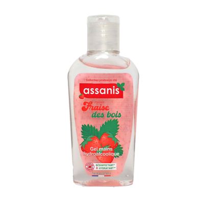 Gel hydroalcoolique fraise des bois 80ml