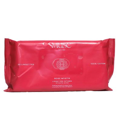 30 lingettes intimes Rose Mystic
