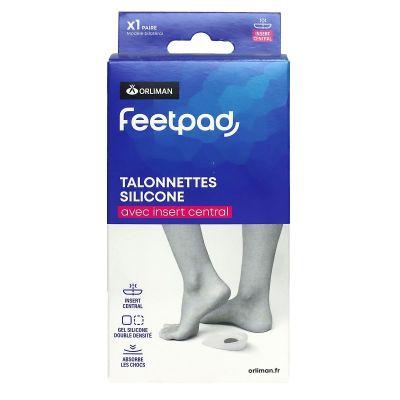 FeetPad 2 talonnettes silicone insert central modèle bilatéral taille 2